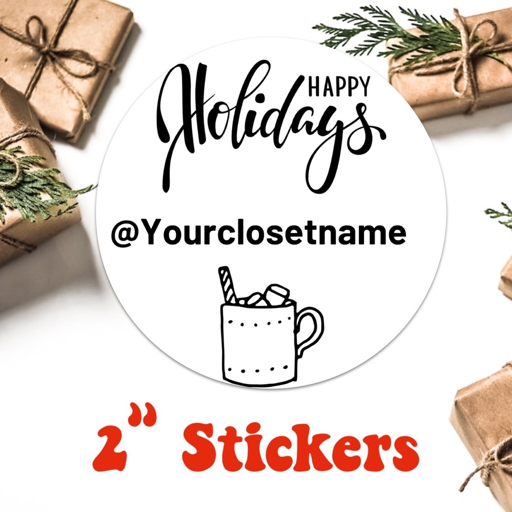 100 Personalized Thermal Stickers 🎄